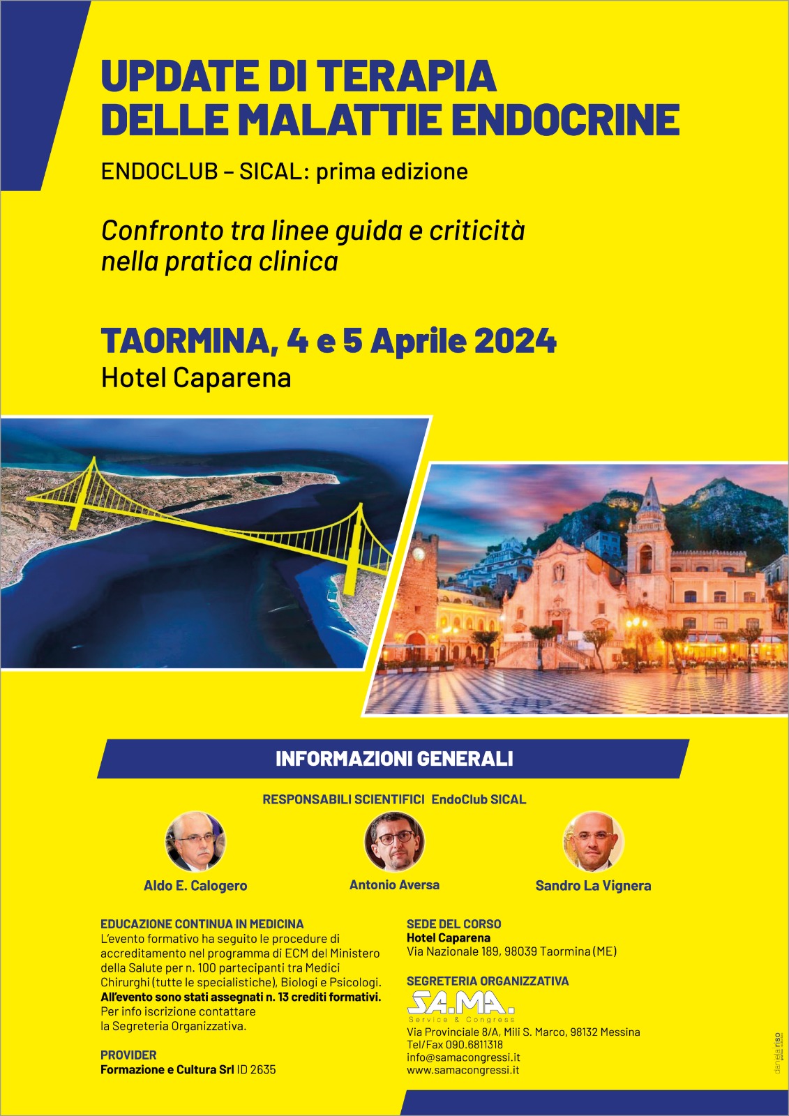 Seminario 4-5 aprile 2024 Hotel Caparena Taormina